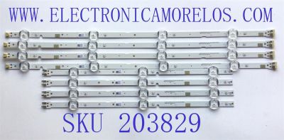 KIT DE LES PARA TV SAMSUNG (8 PZ) / NUMERO DE PARTE 46570A / 46571A / LM41-00623D / L1_N5K_D3_FAM_R2(1)_R1.0:SID_100_LM41-00623D / L1_N5K_D3_FAM_L4(1)_R1.0_SID_100_LM41-00621D / PANEL CY-JN043BGEV3H / MODELO HG43NJ477MFXZA BA01